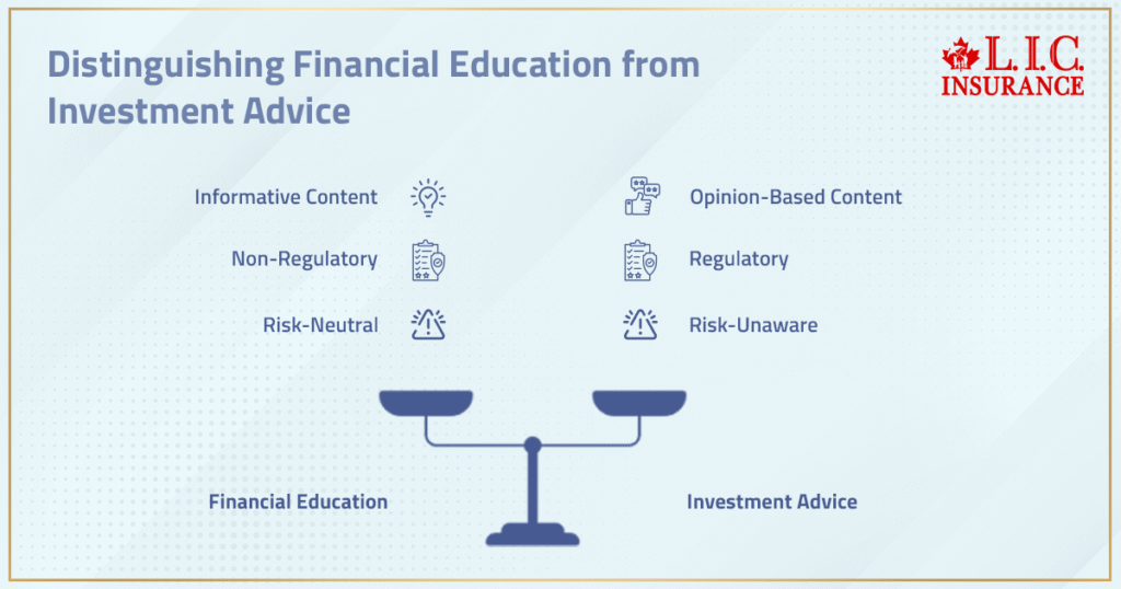 Distinguishing Financial Education from Investment Advice