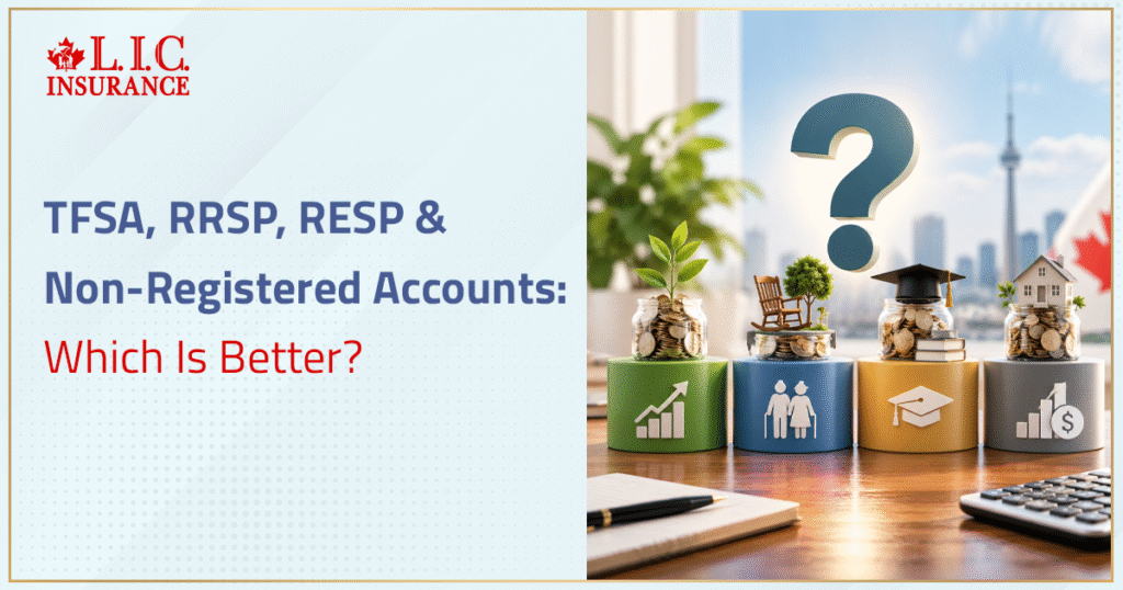 TFSA, RRSP, RESP & Non-Registered Accounts